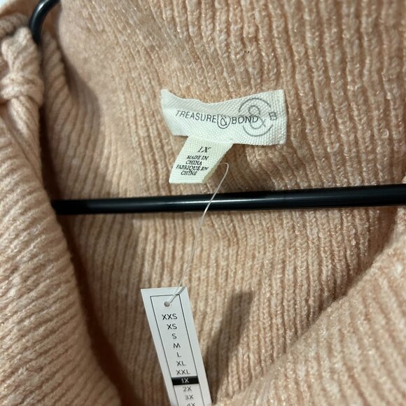 Treasure & Bond Off the Shoulder Sweater NWT, 1X‎ - Picture 4 of 5